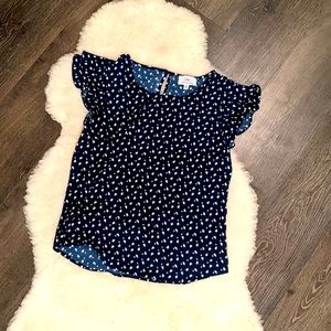 Twine and String Happy Raindrop patterned Blouse